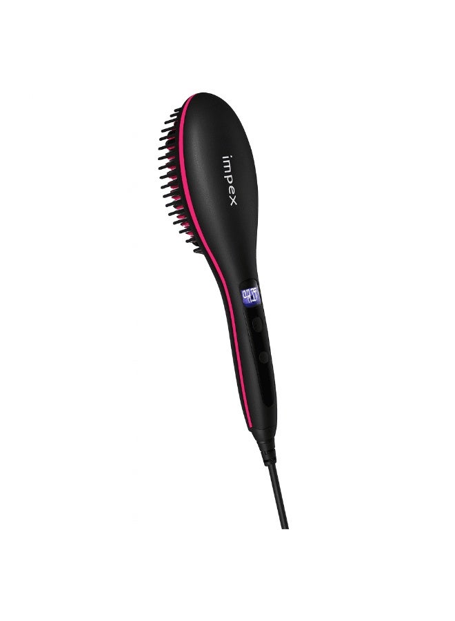 Impex Salon Style Hair Straightener Brush with Ceramic Heating Tool - Image 4